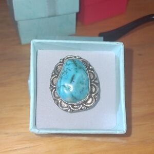 Turquoise Silver Women's Ring